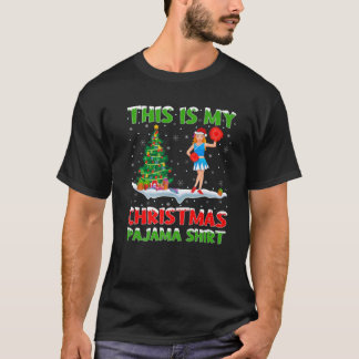 This Is My Christmas Pajama Cheerleading Christmas T-Shirt