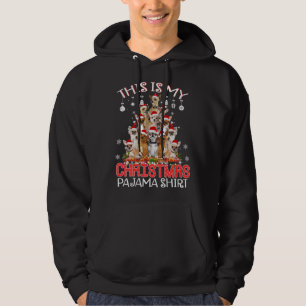 This Is My Christmas Pajama Chihuahua Santa Tree X Hoodie