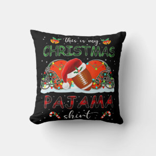 This Is My Christmas Pajama Cleveland  Football Xm Throw Pillow