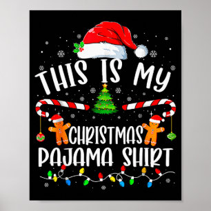 This Is My Christmas Pajama Cookies Matching Chris Poster