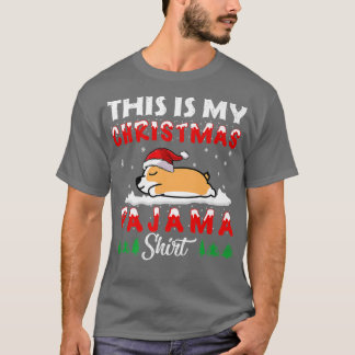 This Is My Christmas Pajama Corgi Dog Funny Xmas14 T-Shirt