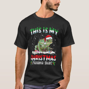 This Is My Christmas Pajama Cute Frog Animals T-Shirt