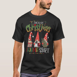 This Is My Christmas Pajama Cute Gnomes Garden Boy T-Shirt