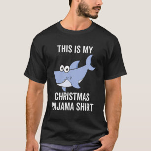 This Is My Christmas Pajama Cute Shark Men Xmas Fu T-Shirt