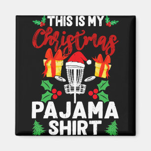 This Is My Christmas Pajama Disc Golf Sports Lover Magnet