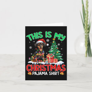 This Is My Christmas Pajama Doberman Dog Lover Xma Card