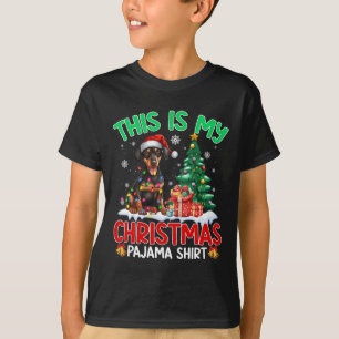 This Is My Christmas Pajama Doberman Dog Lover Xma T-Shirt
