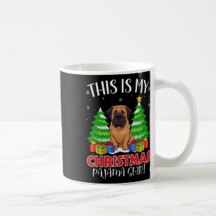 This Is My Christmas Pajama English Mastiff Dog Xm Coffee Mug