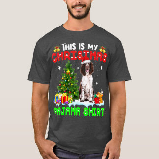 This Is My Christmas Pajama English Springer Span T-Shirt