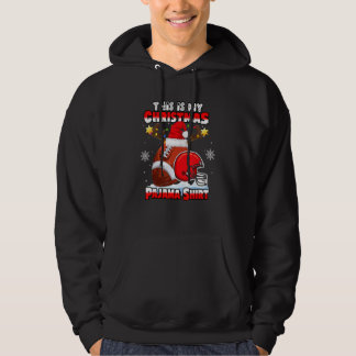 This Is My Christmas Pajama Football Christmas Li Hoodie