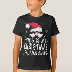 This Is My Christmas Pajama Funny Christmas Santa T-Shirt