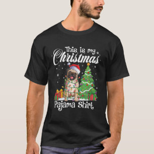 This Is My Christmas Pajama Funny Pug Dog Lover Xm T-Shirt