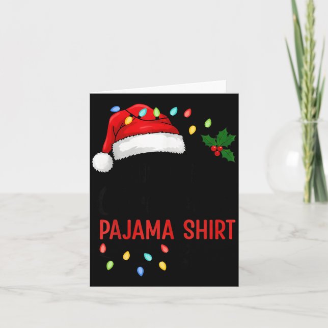 This Is My Christmas Pajama Funny Xmas  Card (Front)