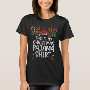 This Is My Christmas Pajama Funny Xmas Pjs Men Wom T-Shirt