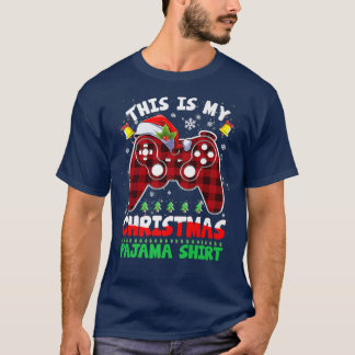 This Is My Christmas Pajama  Gamer Video Game Boys T-Shirt
