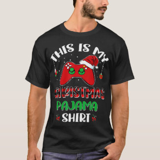 This Is My Christmas Pajama Gaming Console Xmas T-Shirt