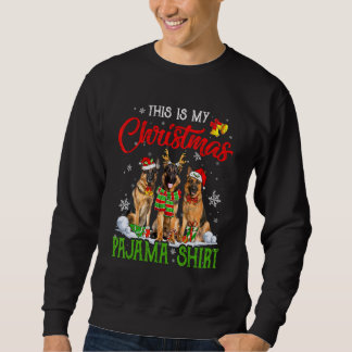 This Is My Christmas Pajama German Shepherd Dog Sq Sweatshirt