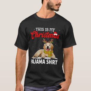 This Is My Christmas Pajama Golden Retriever Dog  T-Shirt