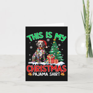 This Is My Christmas Pajama Great Dane Dog Lovers Card