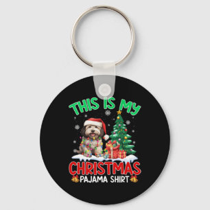 This Is My Christmas Pajama Havanese Dog Lovers Xm Keychain