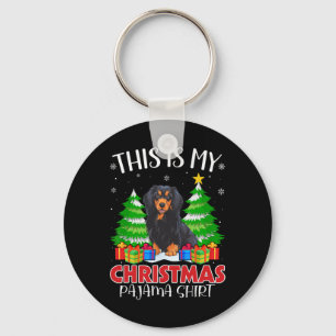This Is My Christmas Pajama Havanese Dog Xmas Pjs Keychain