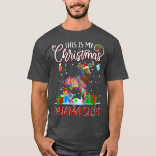 This is My Christmas Pajama Horses Christmas Ligh T-Shirt