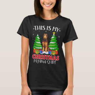 This Is My Christmas Pajama Irish Wolfhound Dog Xm T-Shirt