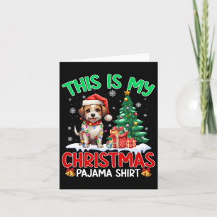 This Is My Christmas Pajama Jack Russell Dog Lover Card