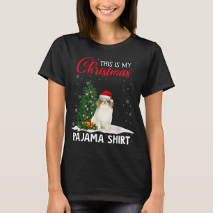 This Is My Christmas Pajama Japanese Chin Xmas Dog T-Shirt