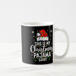 This is my christmas pajama lights men women kid coffee mug