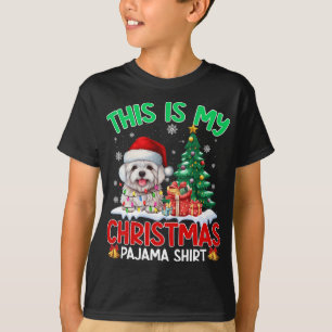This Is My Christmas Pajama Maltese Dog Lovers Xma T-Shirt
