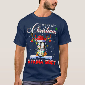 This is My Christmas Pajama  Penguin Christmas Lig T-Shirt