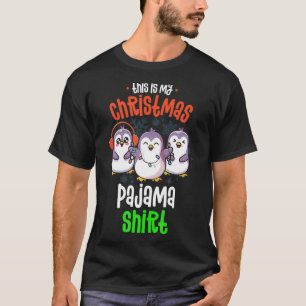 This Is My Christmas Pajama Penguin Pyjamas Xmas T-Shirt