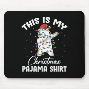 This Is My Christmas Pajama Polar Bear Fun Women M Mouse Pad