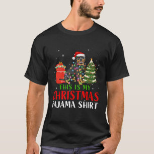 This Is My Christmas Pajama Rottweiler Dog Xmas Do T-Shirt