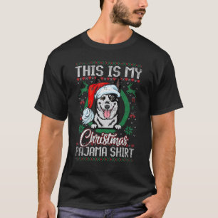 This Is My Christmas Pajama Santa Australian Cat T-Shirt