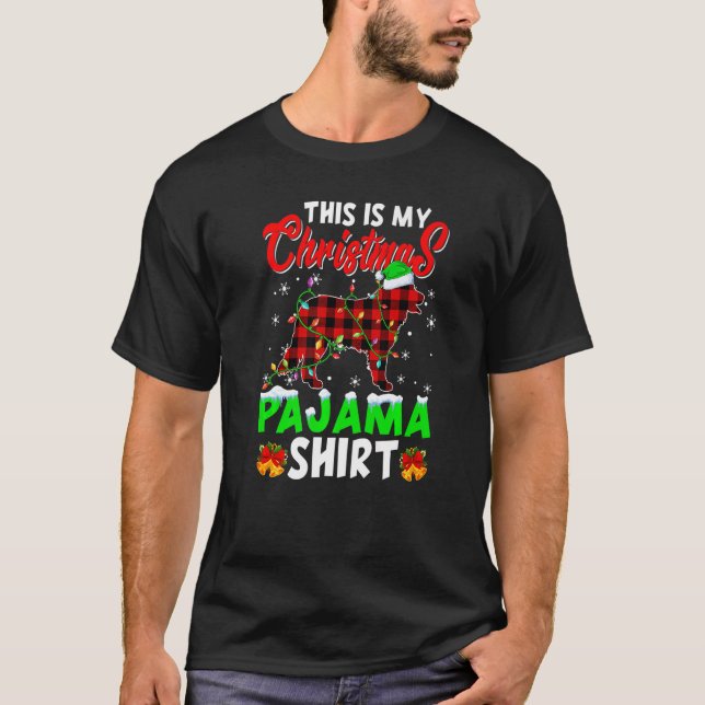 This Is My Christmas Pajama Santa Bernese Mountain T-Shirt (Front)