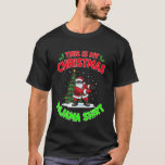 This is My Christmas Pajama Santa Claus Playing Bo T-Shirt<br><div class="desc">This is My Christmas Pajama Santa Claus Playing Bowling</div>
