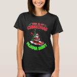 This is My Christmas Pajama Santa Claus Playing Ka T-Shirt<br><div class="desc">This is My Christmas Pajama Santa Claus Playing Kayaking</div>