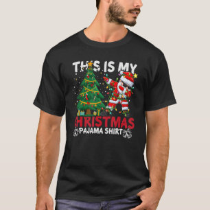This Is My Christmas Pajama Santa Hat Xmas PJ cost T-Shirt