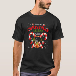This Is My Christmas Pajama Santa Ice Hockey Playe T-Shirt