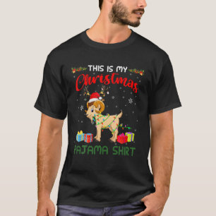 This Is My Christmas Pajama Santa Reindeer Goat T-Shirt