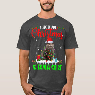 This Is My Christmas Pajama Santa Xmas Lights Ott T-Shirt