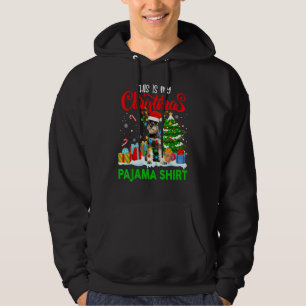 This Is My Christmas Pajama Schnauzer Dog Costume  Hoodie