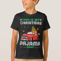 This Is My Christmas Pajama Shih Tzu Riding Red Tr
