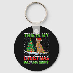 This Is My Christmas Pajama Shirt Christmas Keychain