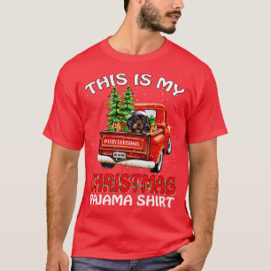 This Is My Christmas Pajama Shirt Dachshund Truck
