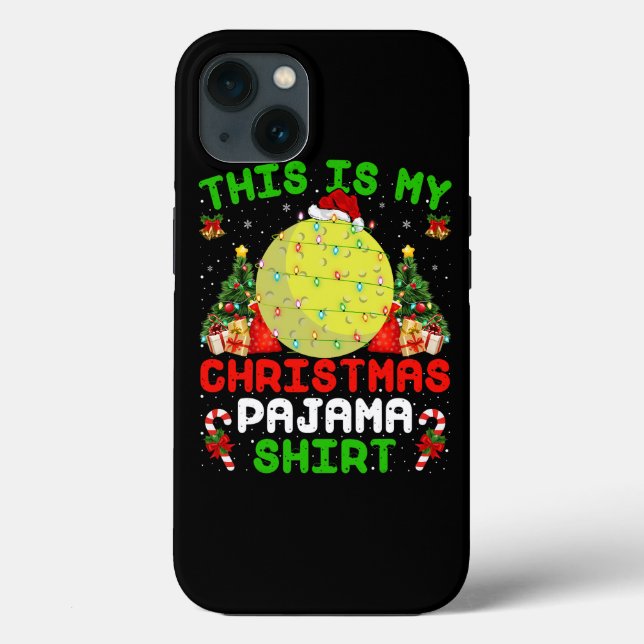 This Is My Christmas Pajama Shirt Field Hockey Chr Case-Mate iPhone Case (Back)