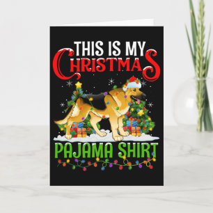 This Is My Christmas Pajama Shirt German Shepherd Card