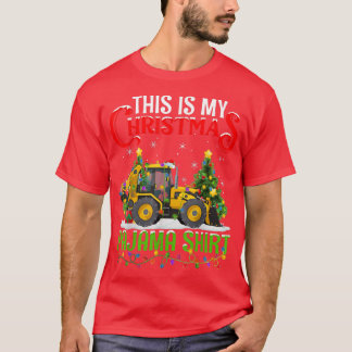 This Is My Christmas Pajama  Snow Plow Christmas  T-Shirt